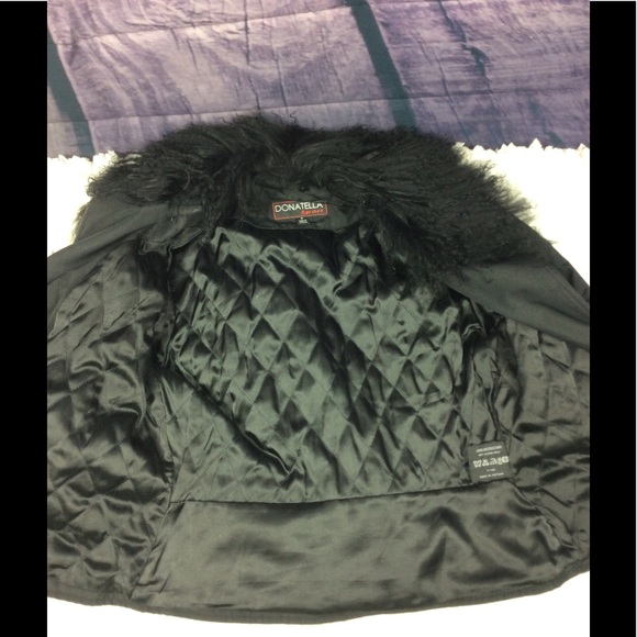 Donatella jacket w/detachable fur collar M - Picture 5 of 8
